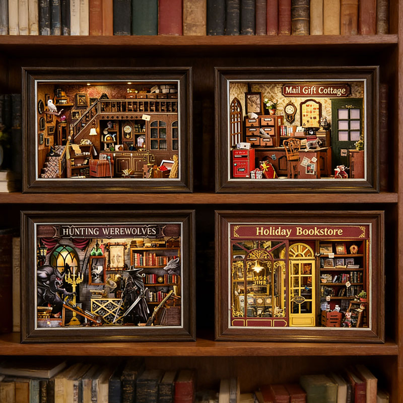 Photography Hacks - DIY 3D Wooden Book Nook Kit
