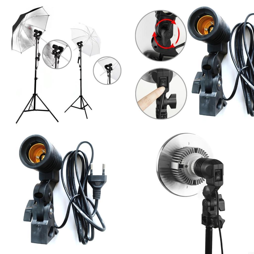 Photography Umbrella Light - E27 Light Socket Mount with Build