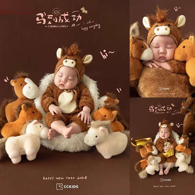 Photography Year - Newborn Photography Props Cute 2026 Horse