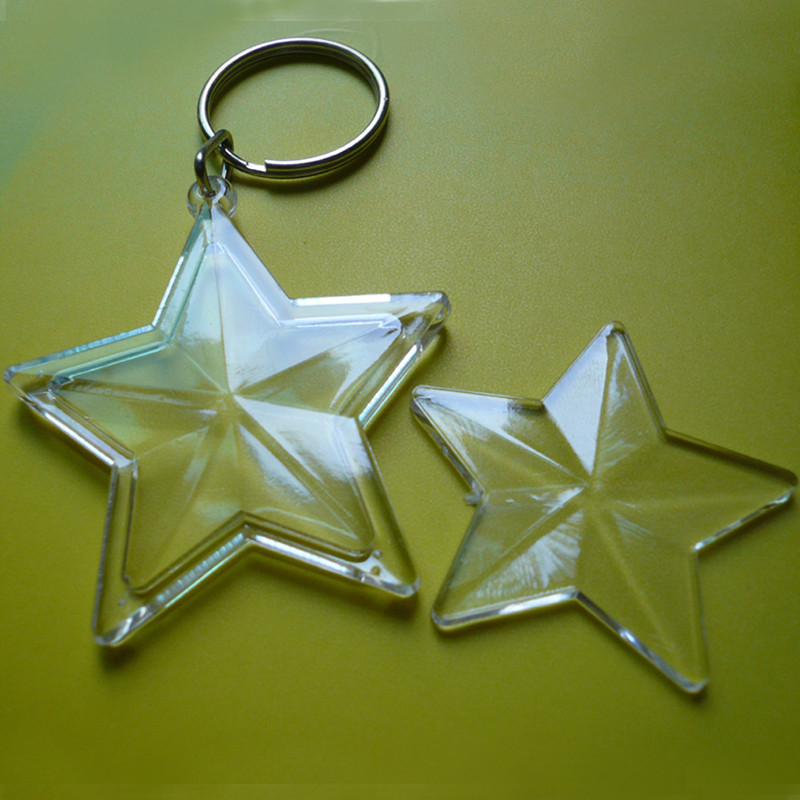 Photography Hacks - Nieuwe 100Pcs Pentagram Acryl Fotolijst Sleutelhanger