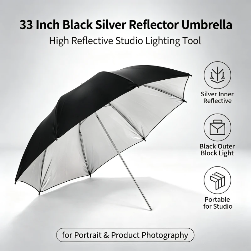 2026 Black Durable 33-inch Ref - Photography Umbrella Light recension och pris