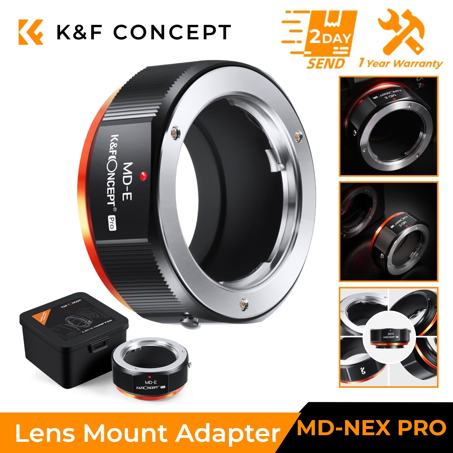 K&F CONCEPT MD to NEX Lens Mou - Macro Extension Tube recension och pris