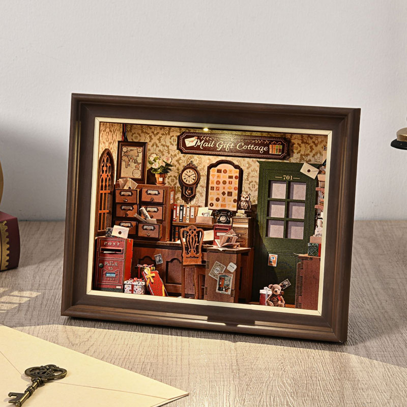 DIY 3D Wooden Book Nook Kit Mi - Photography Hacks recension och pris