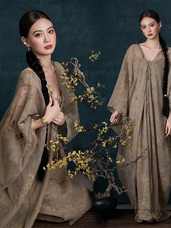 New Vintage Oil Painting Dress - Photography Zen recension och pris