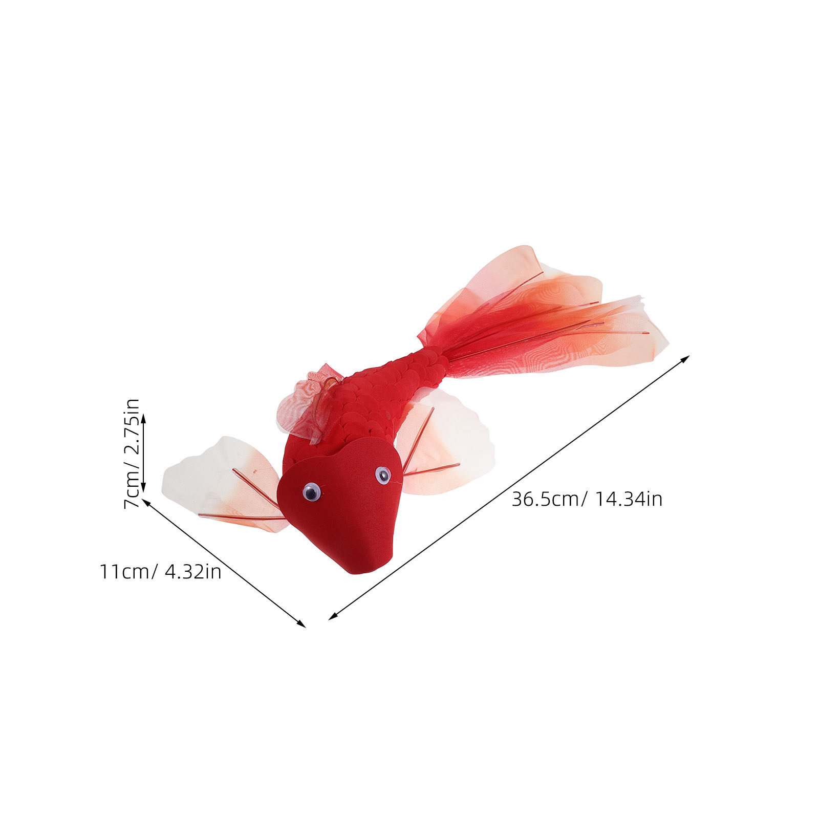 Red Polyester Koi Fish Hanging - Photography Year recension och pris