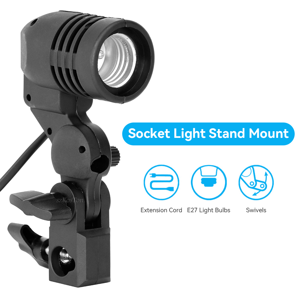2PCS/1PC E27 Single Head Bulb  - Photography Umbrella Light recension och pris