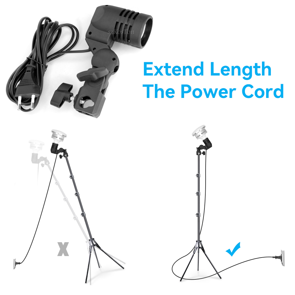 2PCS/1PC E27 Single Head Bulb  - Photography Umbrella Light recension och pris
