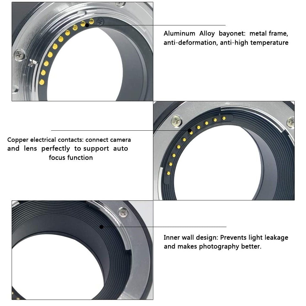 Meike Metal Auto Focus Macro E - Macro Extension Tube recension och pris