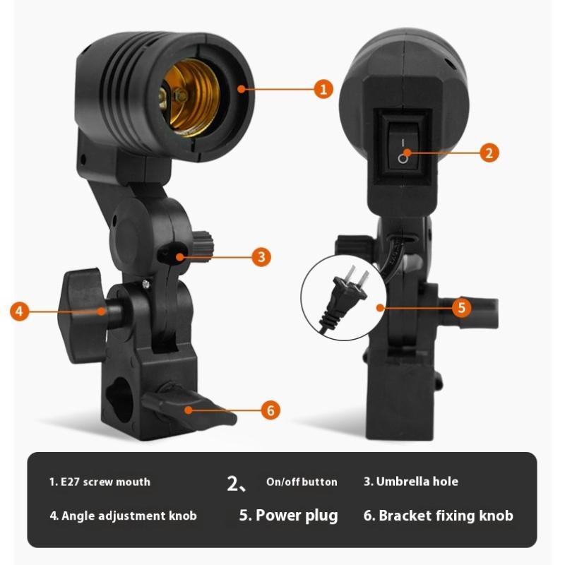 1.8M Cable Cord E27 Socket Sof - Photography Umbrella Light recension och pris