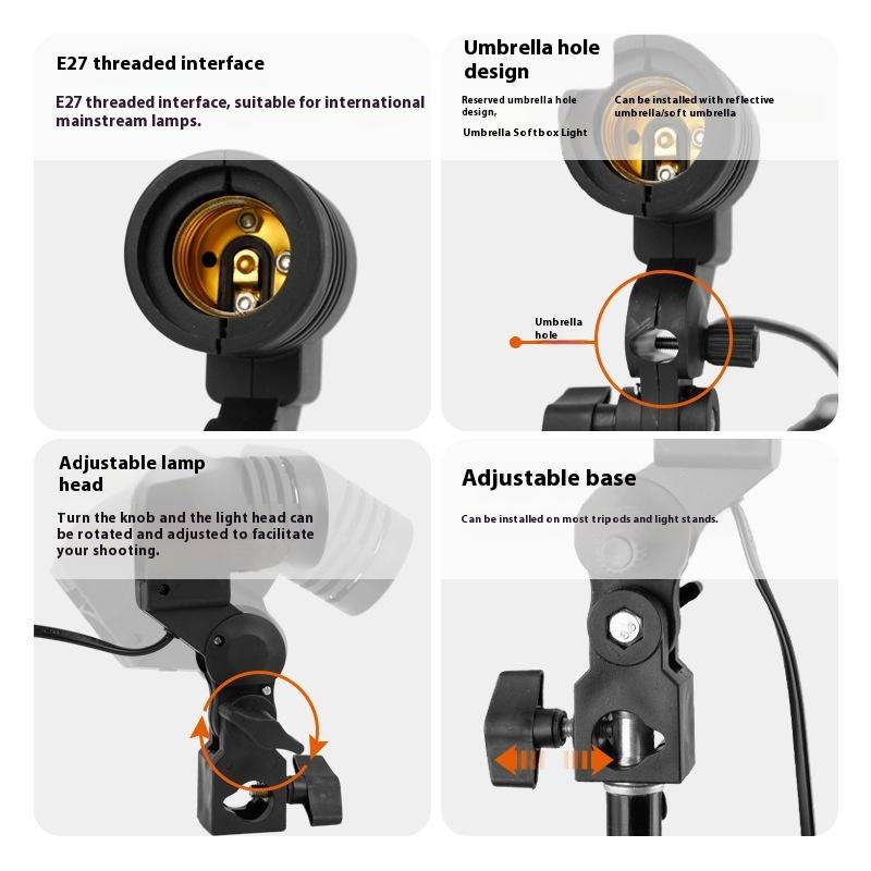1.8M Cable Cord E27 Socket Sof - Photography Umbrella Light recension och pris
